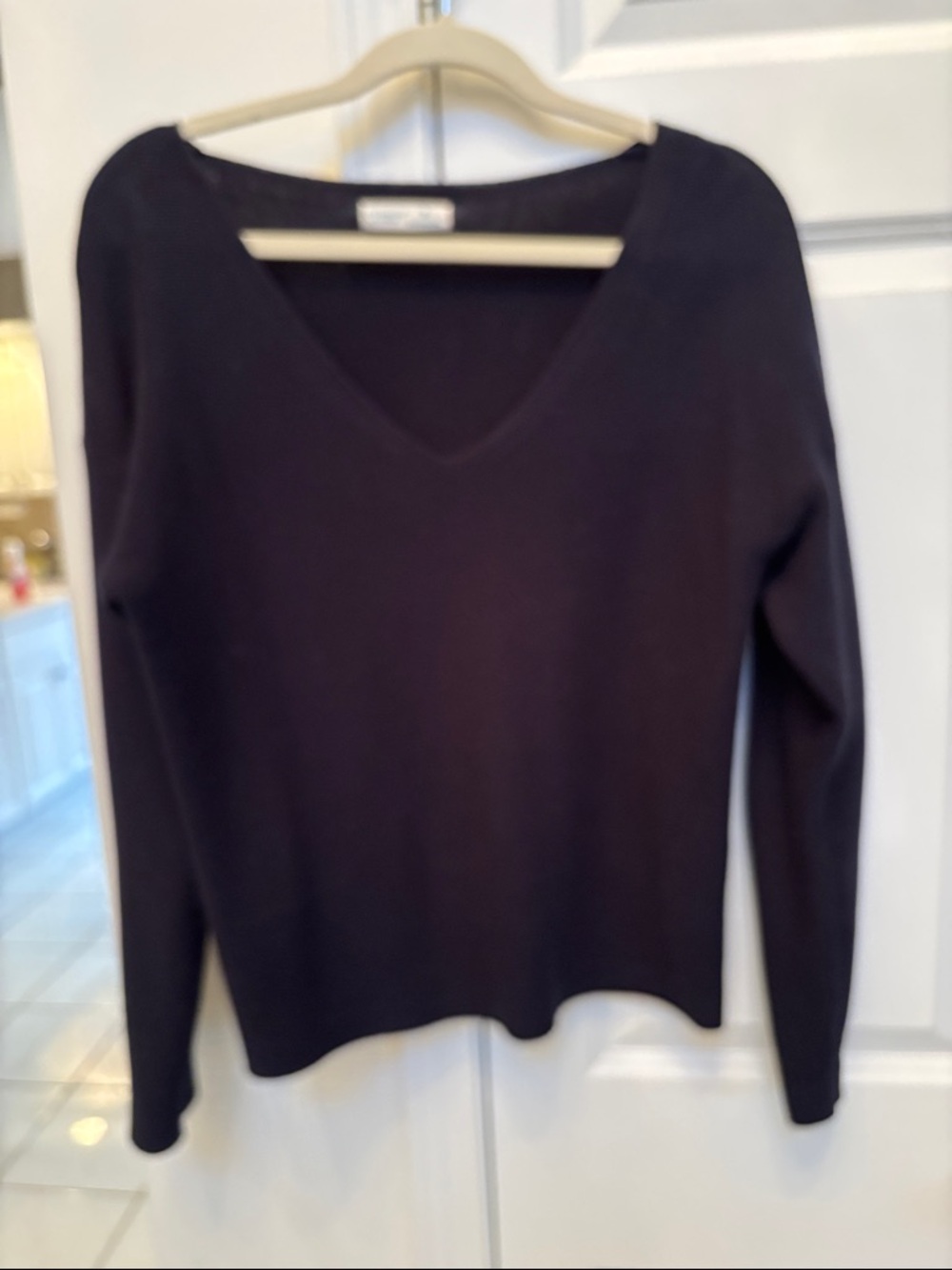 Navy V-Neck Sweater